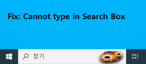 Fix: Cannot type in search box