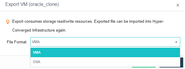 Exporting VM