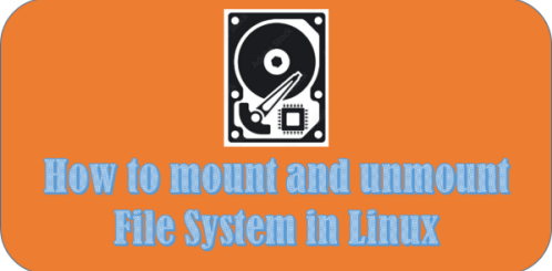 how to mount and unmount file system in linux