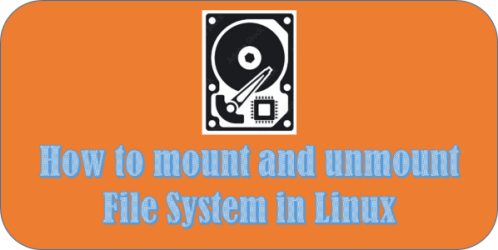 how to mount and unmount file system in linux