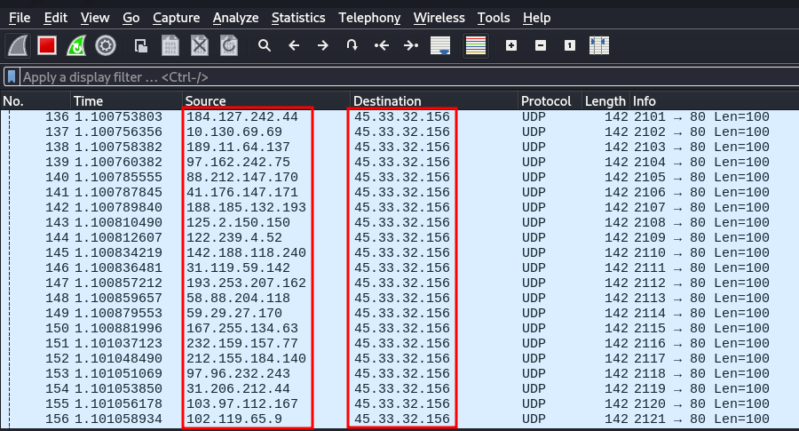 UDP Flooding Attack