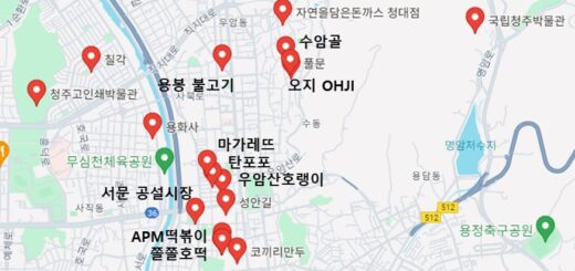 청주 시내 Hot Spot