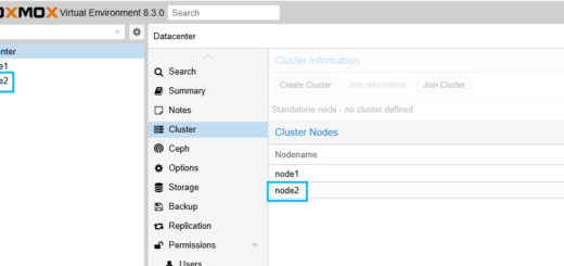 Proxmox VE Cluster 생성 및 Node 추가