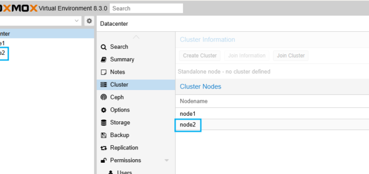 Proxmox VE Cluster 생성 및 Node 추가