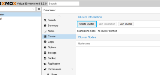 Proxmox VE Cluster 생성 및 Node 추가