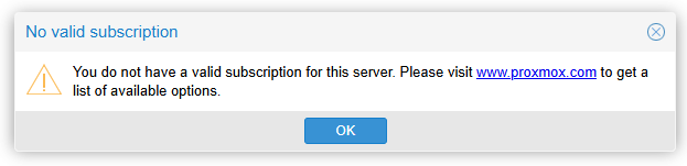 No valid subscription