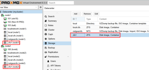 Proxmox VE replication