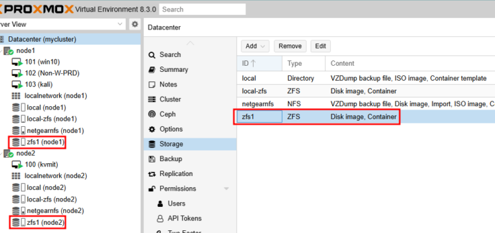 Proxmox VE replication