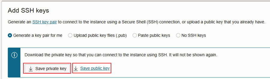 Create instance
