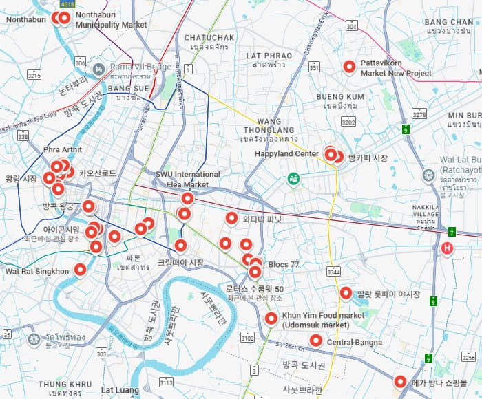 2주간의 방콕여행 방문장소