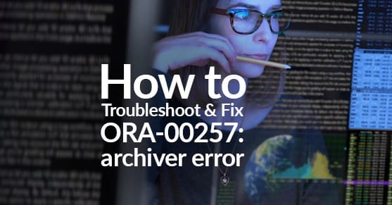 ORA-00257: archiver error
