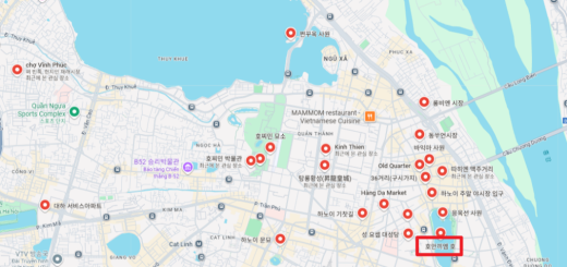 하노이 방문 장소 리스트