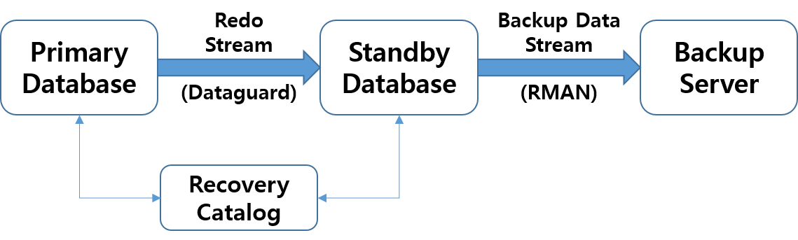 Data Guard 기반의 백업 오프로딩(Backup Offloading) 구조