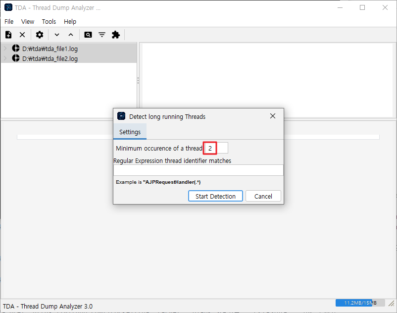 Find long run thread